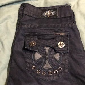Laguna Beach Jean Co. cross/ fleur de lis accents
